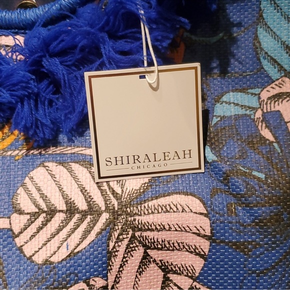 SHIRALEAH Blue Floral Tote and Zip Pouch Bundle NWT - Picture 8 of 10
